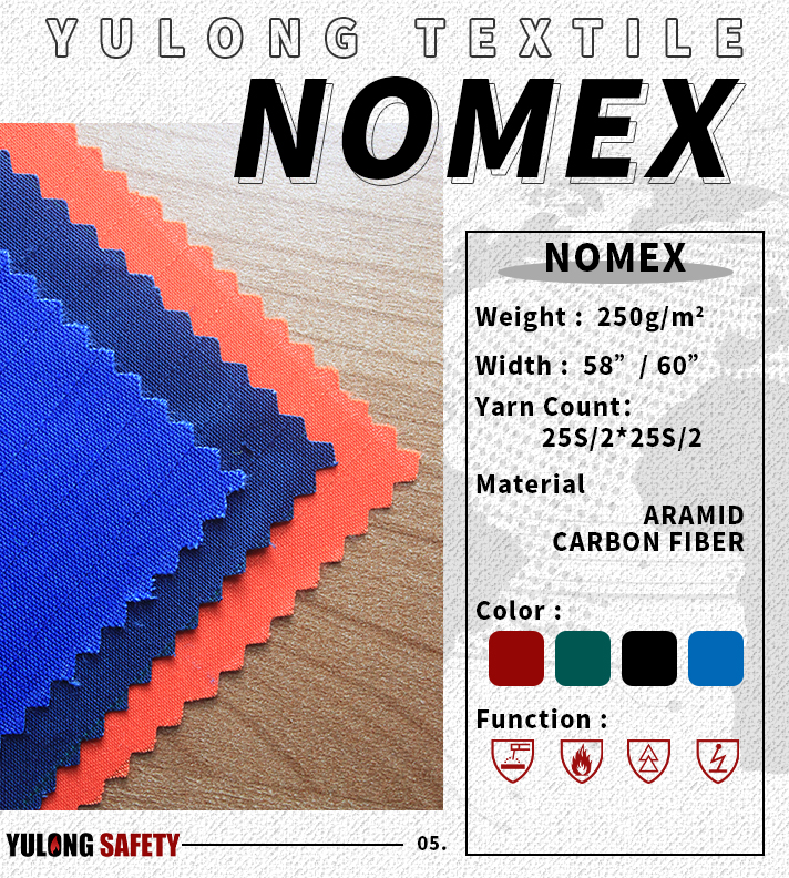 Aramid Nomex Heat Flame Retardant woven Fabric