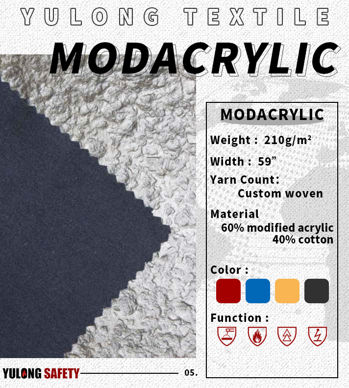 Flame retardant knitted cotton wool fabric with mod