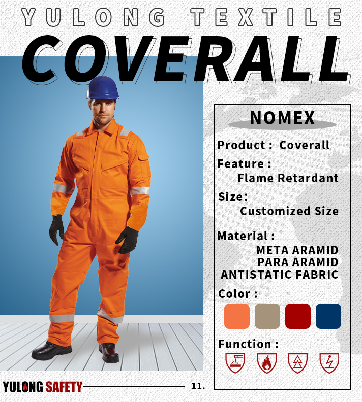 Protective Safety Nomex Flame Retardant Work Wear Fireproof