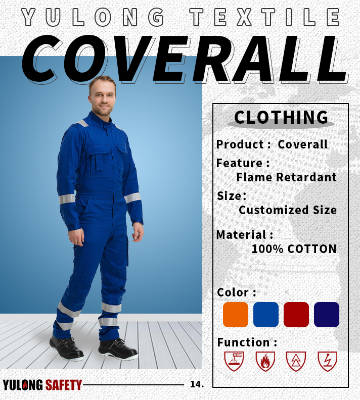Design Non Functional Work Wear One Piece worker Coverall