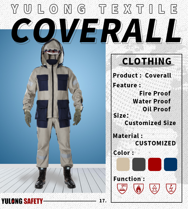 NFPA2112 Flame retardant oil and water proof suit